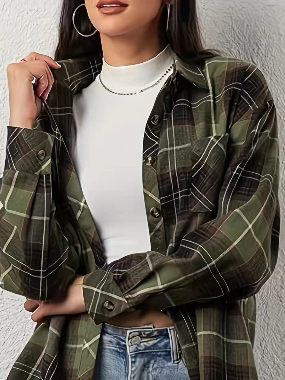 Versatile Vintage Long Sleeve Blouse - Image 4