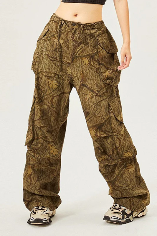 Vintage American Style Loose Fit Street Cargo Pant - Image 3