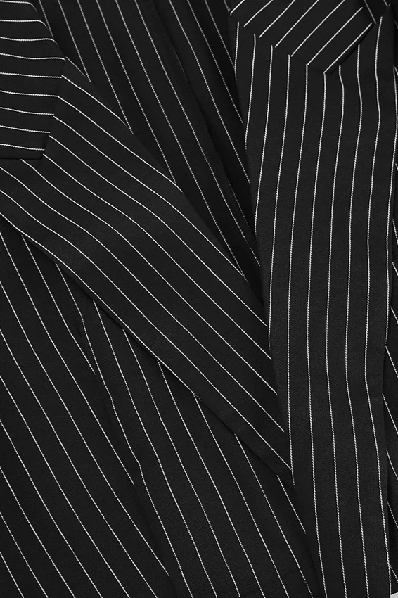 Vintage Black Striped Jacket - Image 4