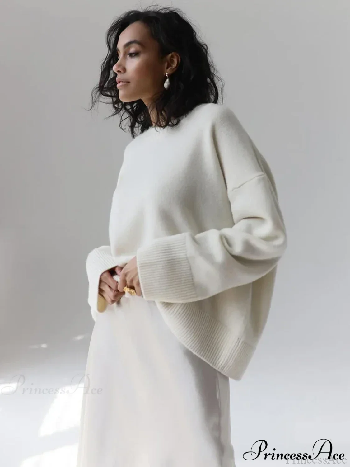 Vintage Casual Cozy Stylish Autumnal Streetwear Warm Long Sleeve Sweater - Image 2