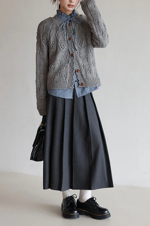 Vintage Crochet Knit Cardigan - Image 12