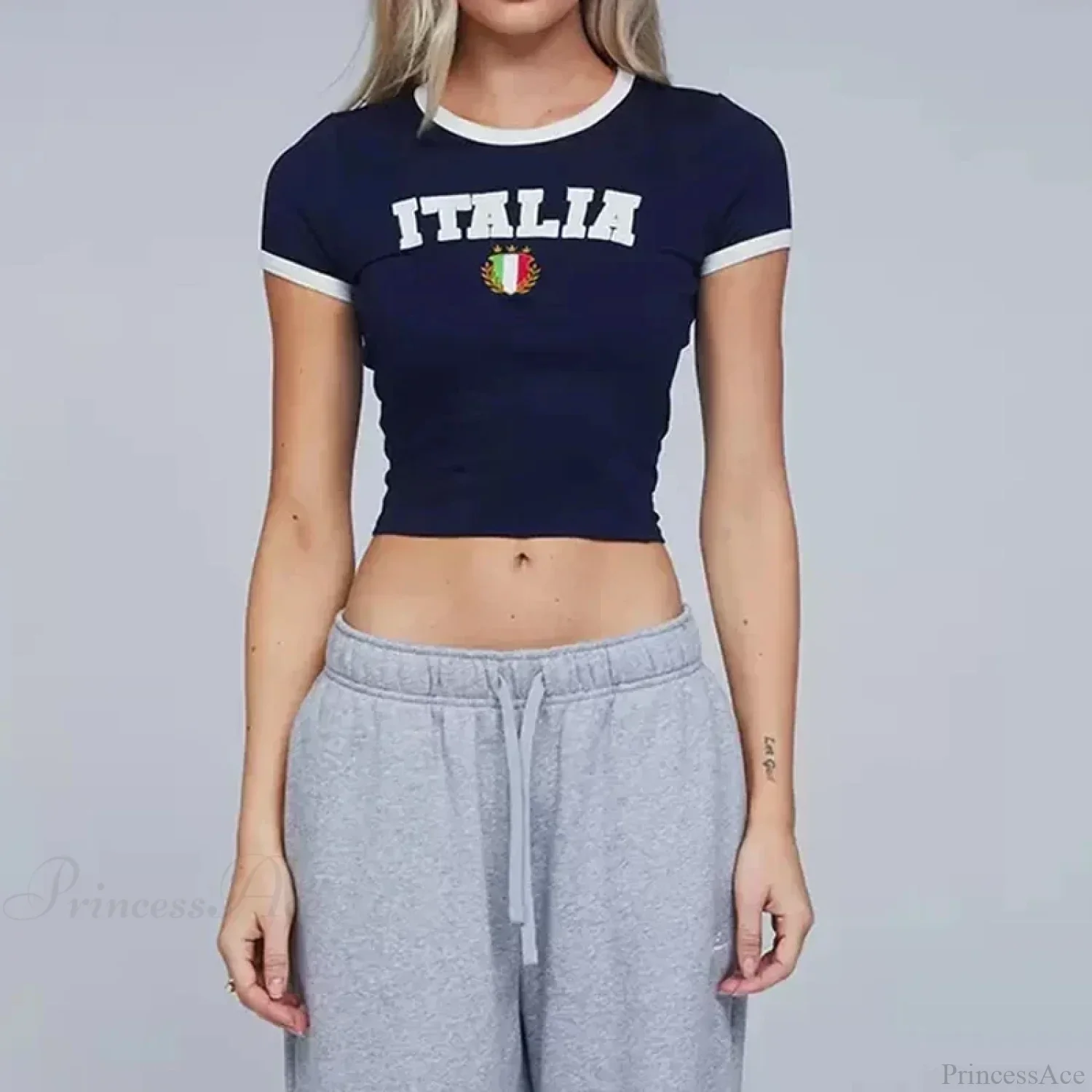Vintage Crop Top T-shirt - Image 3