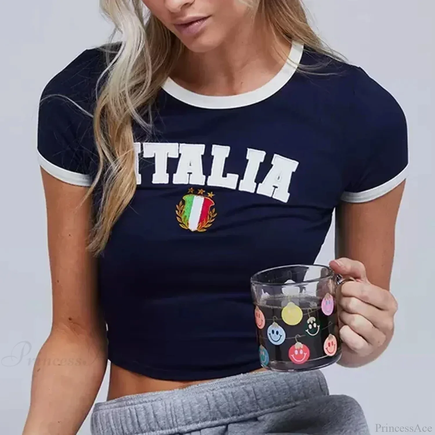 Vintage Crop Top T-shirt - Image 5