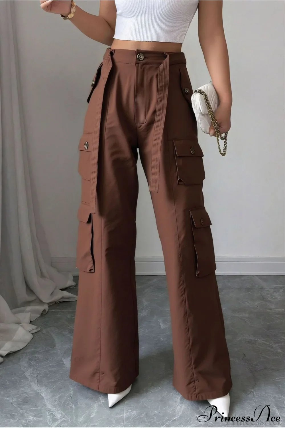 Vintage Denim Multi-Pocket Cargo Pants