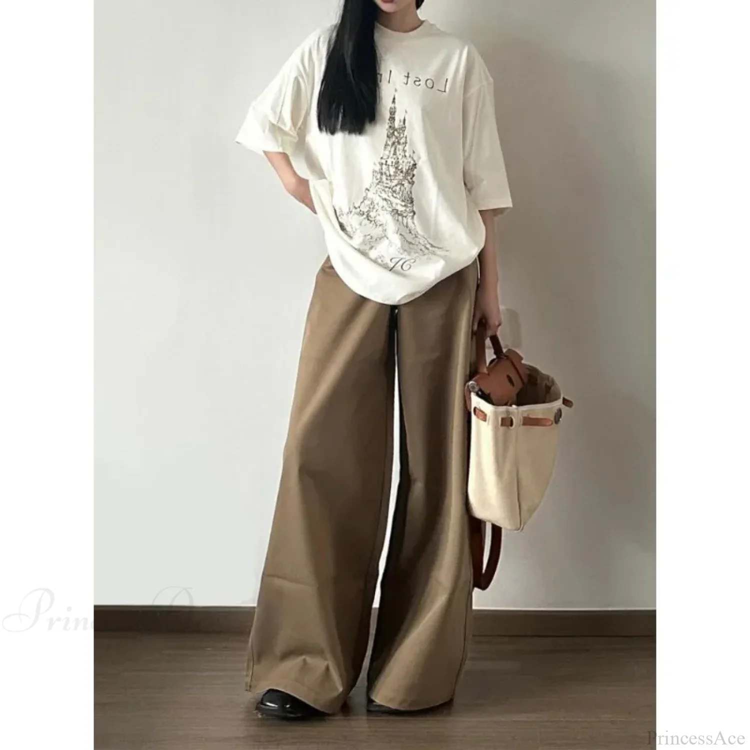 Vintage Denim Wide Leg Pants - Image 2