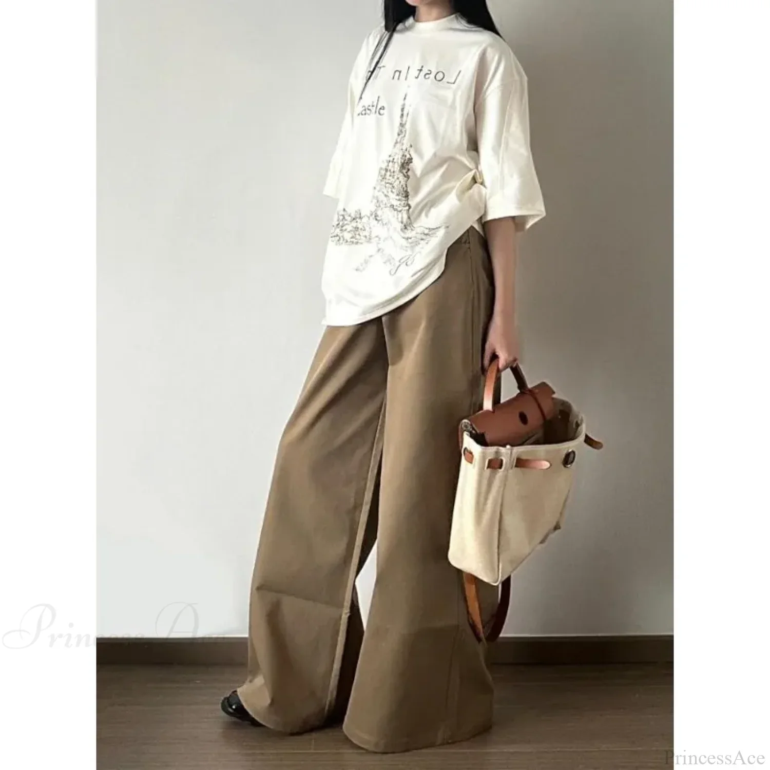 Vintage Denim Wide Leg Pants - Image 3