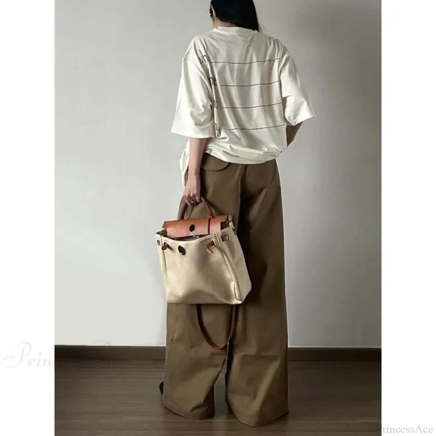 Vintage Denim Wide Leg Pants - Image 5
