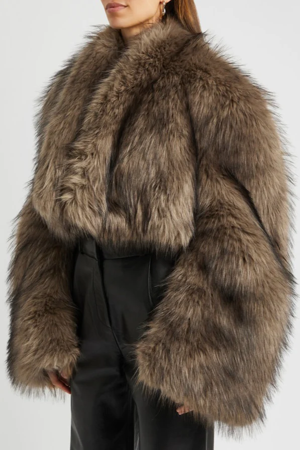 Vintage Faux Fur Short Coat - Image 3