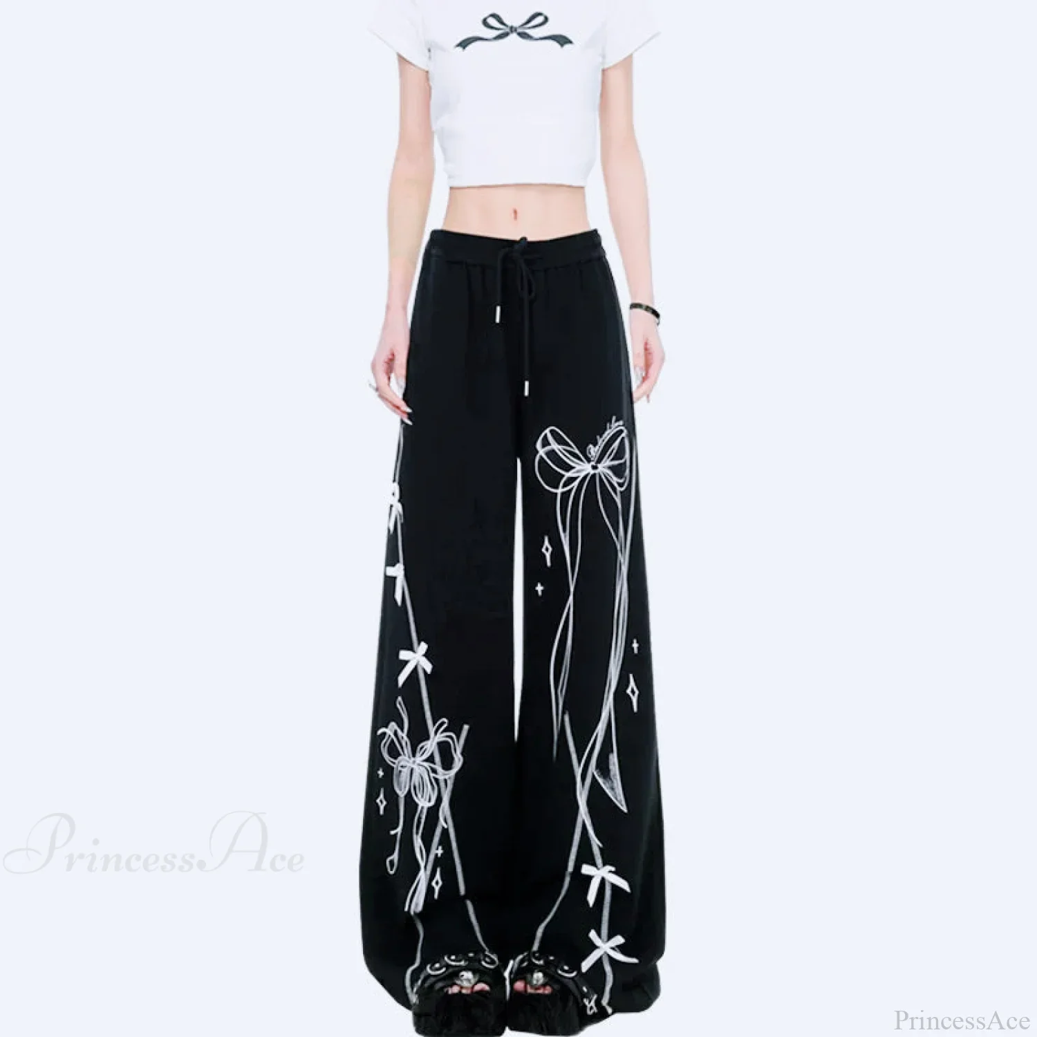 Vintage Gothic Elevated Waist Cleansed Baggy Pant - Image 2