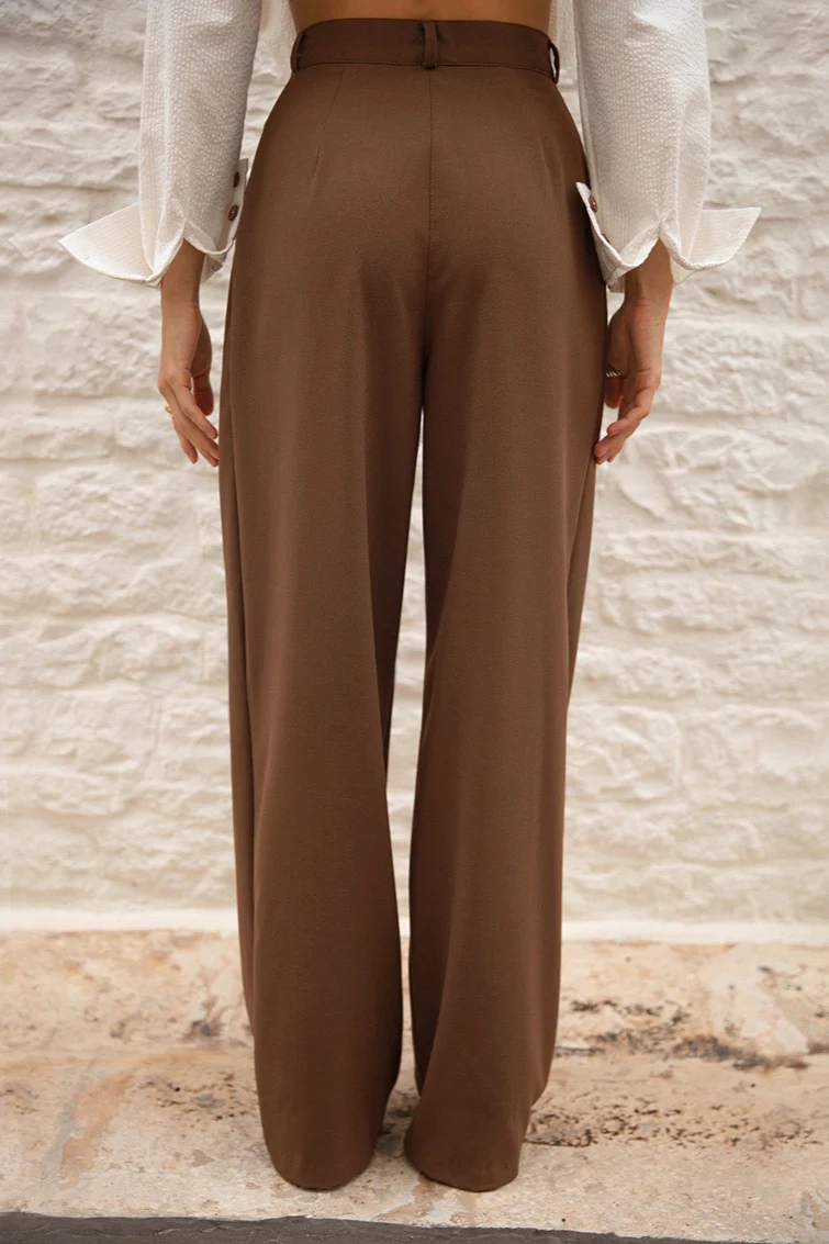 Vintage High-Waist Straight-Leg Pants - Image 4
