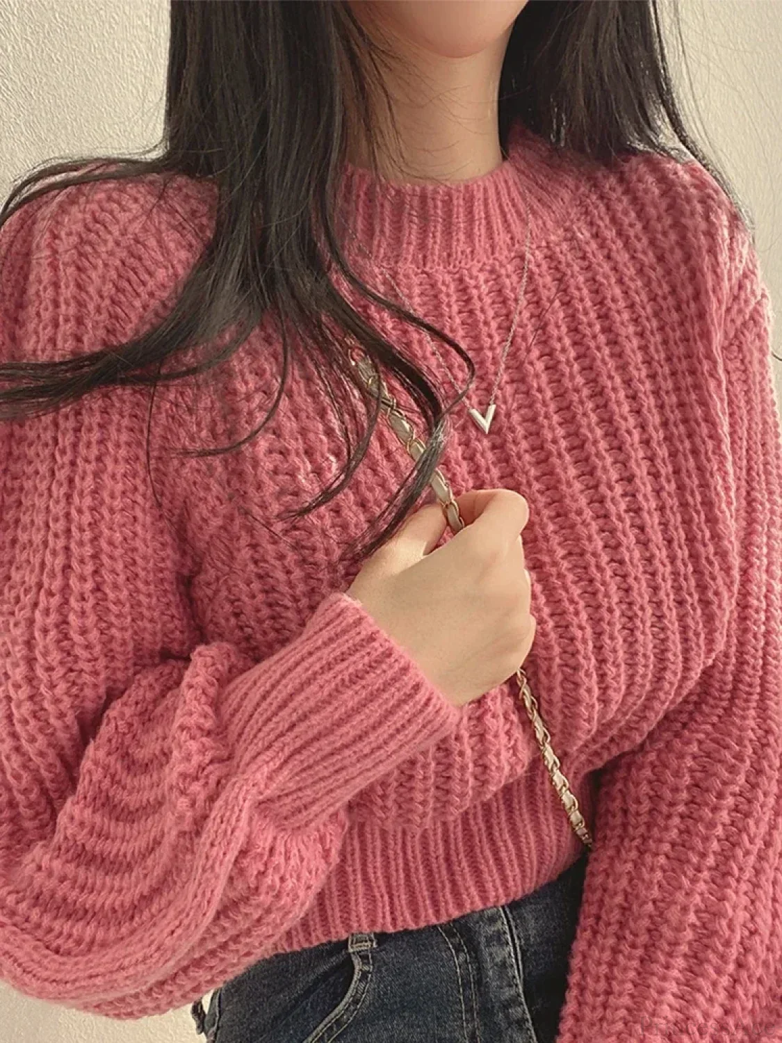 Vintage Lantern Long Sleeve Sweater - Image 8