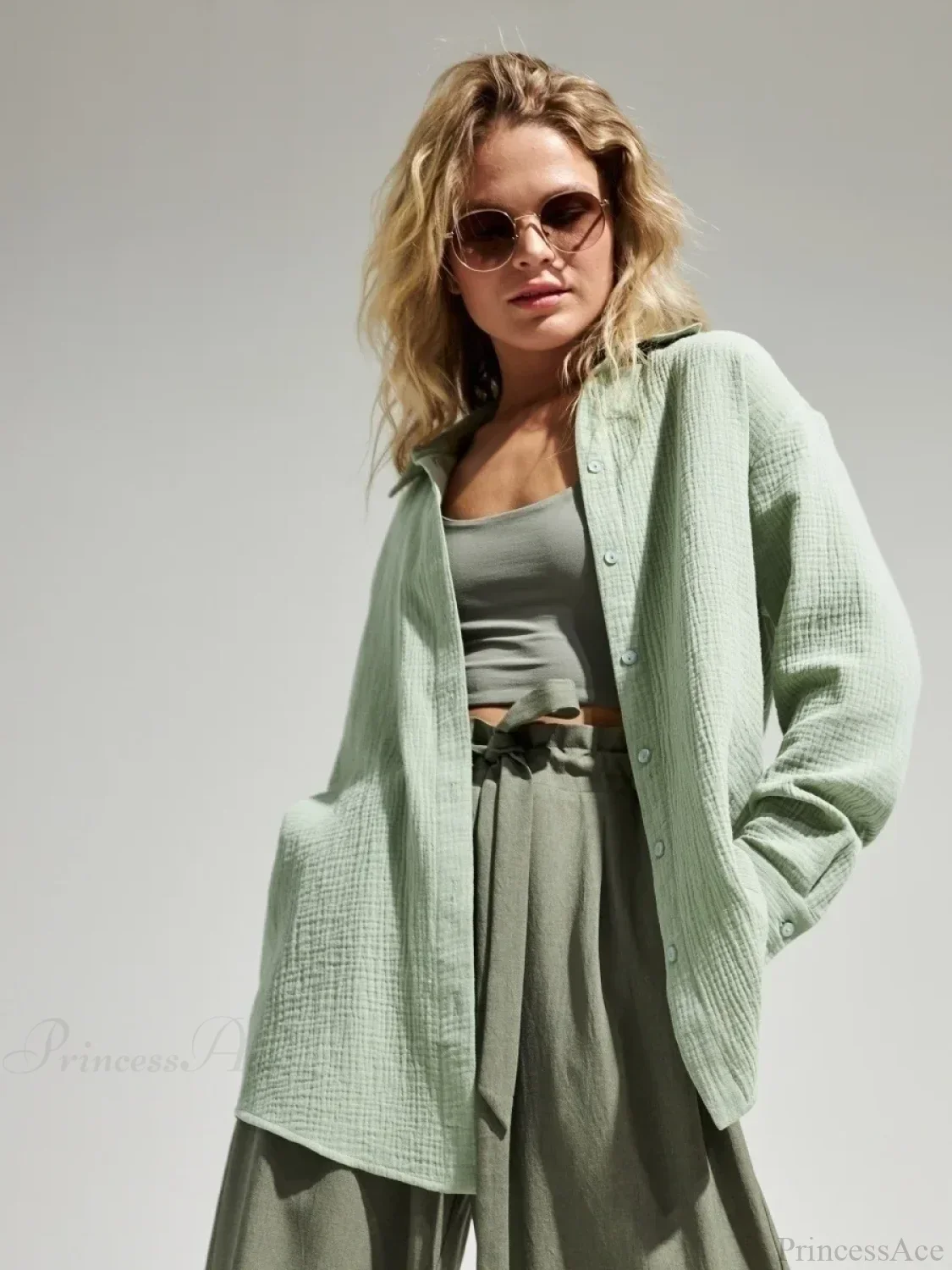 Vintage Loose Fit Blouse - Image 2