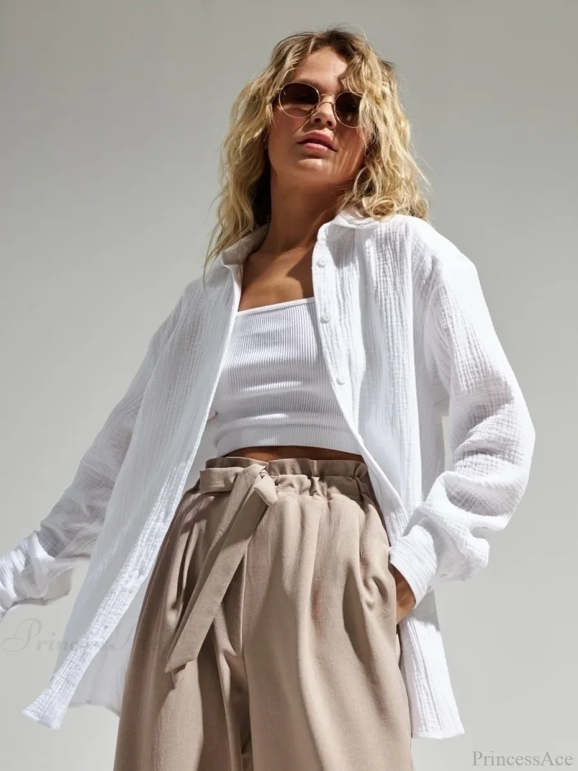 Vintage Loose Fit Blouse - Image 3