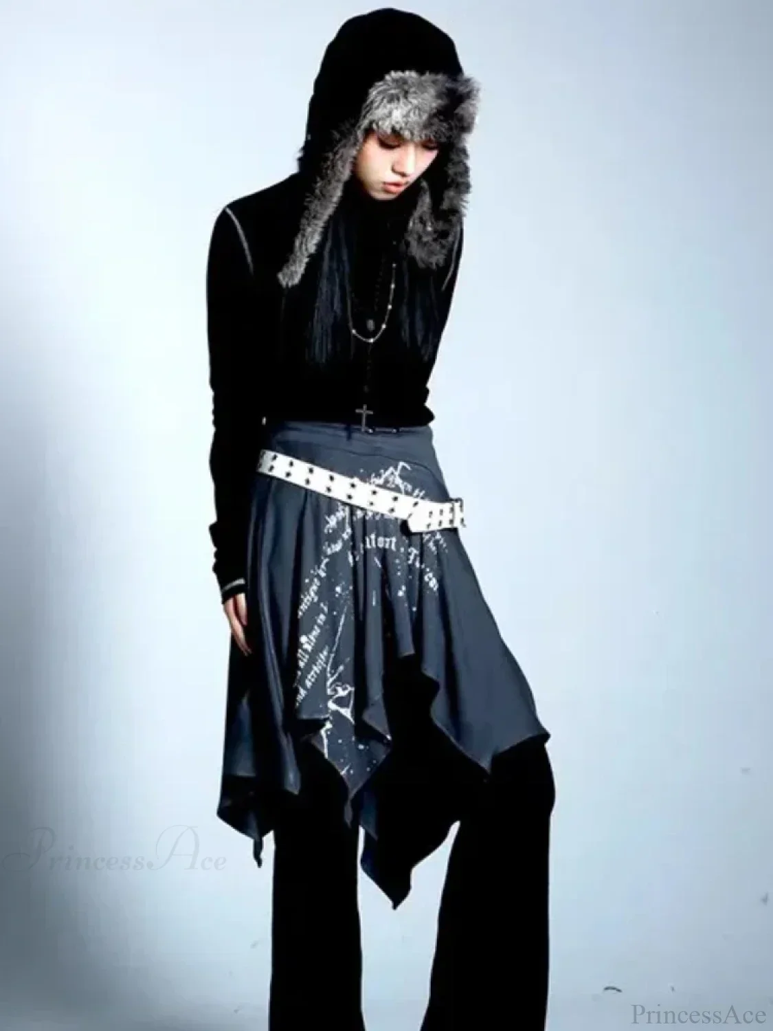 Vintage Print Retro Harajuku Skirt - Image 2