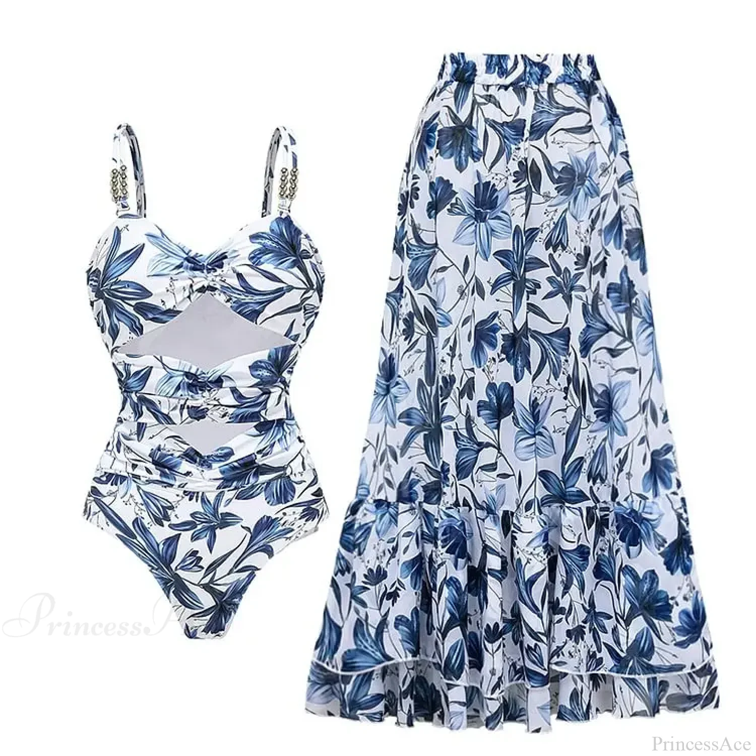 Vintage Printed Sarong Two Piece Set - Image 16