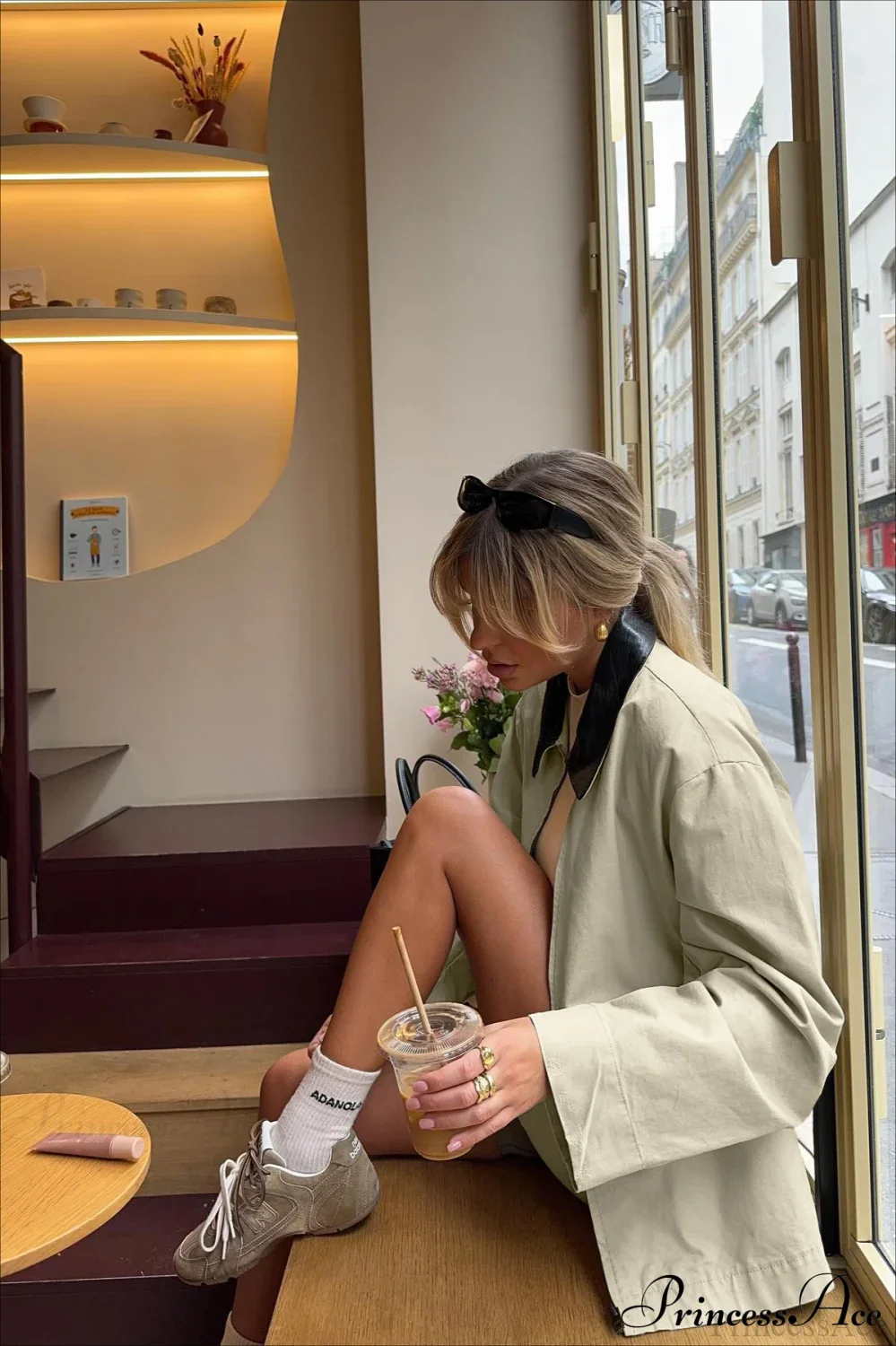 Vintage Shirt Style Trench Coat - Image 2