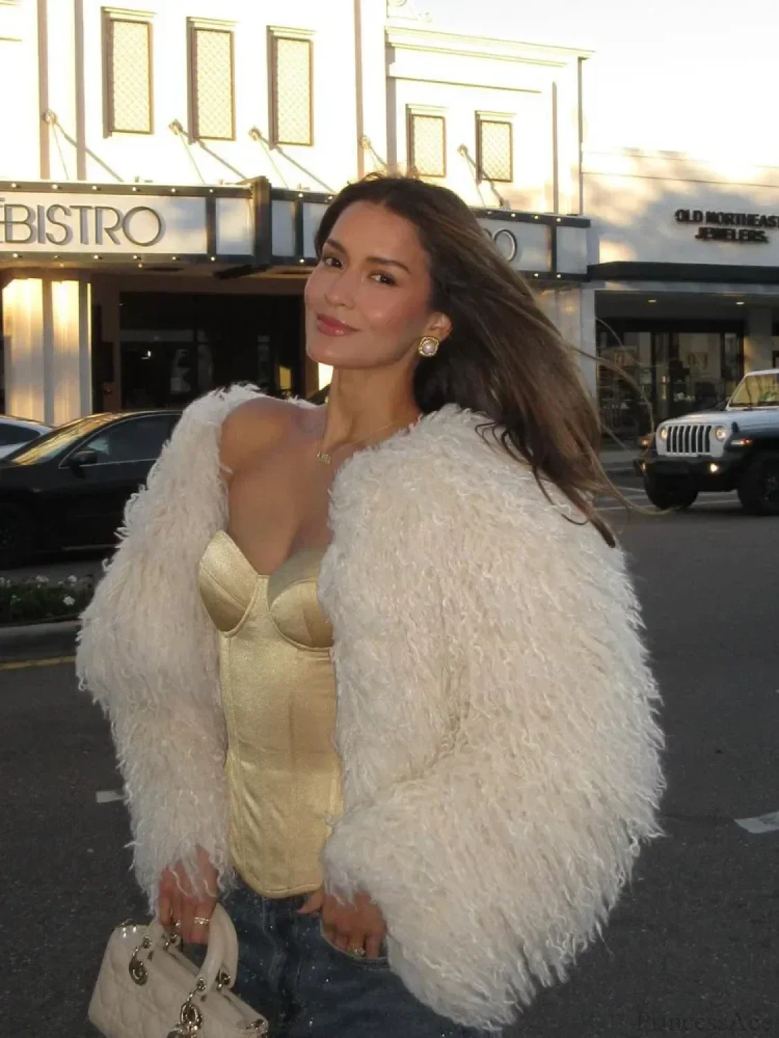 Vintage Solid Plush Fluffy Short Coat - Image 2