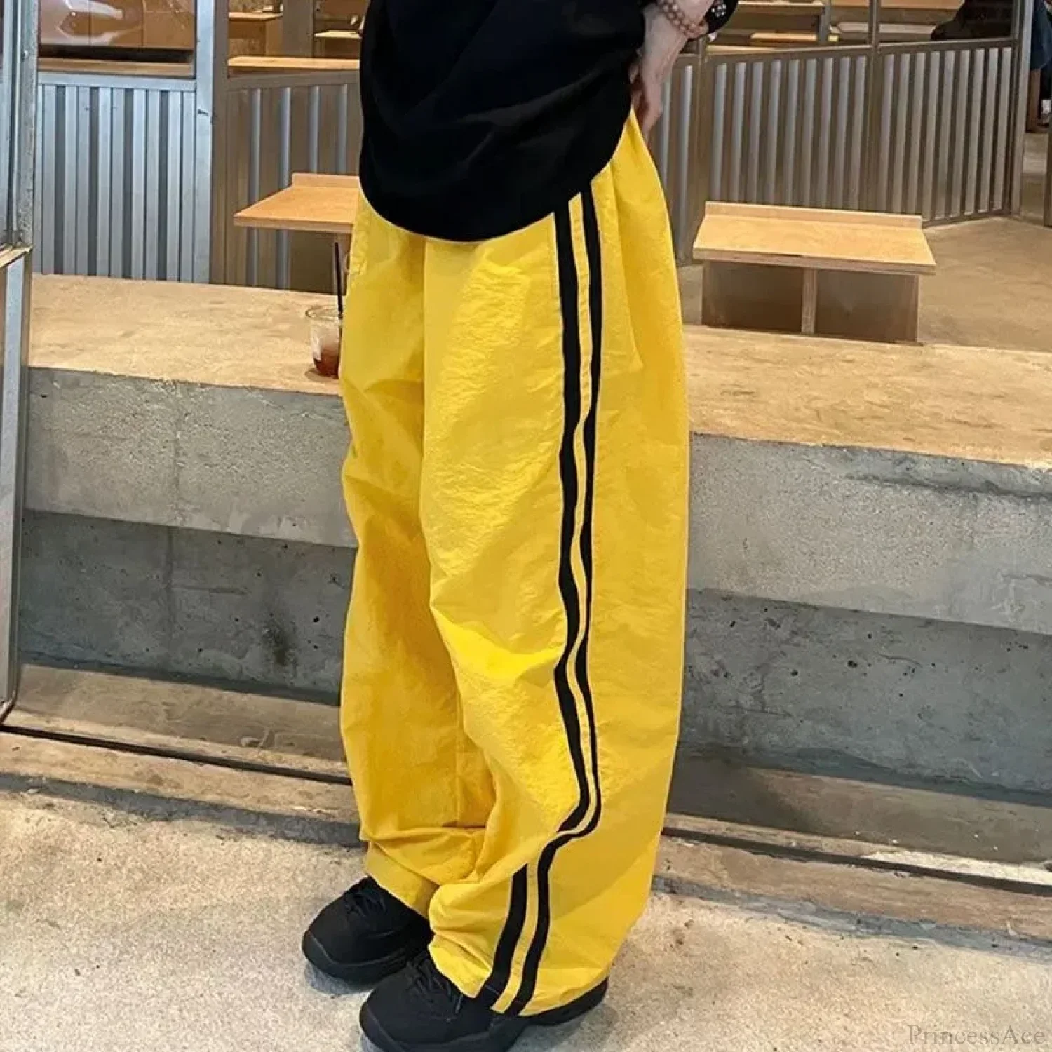 Vintage Striped Oversize Baggy Jogging Pant - Image 2