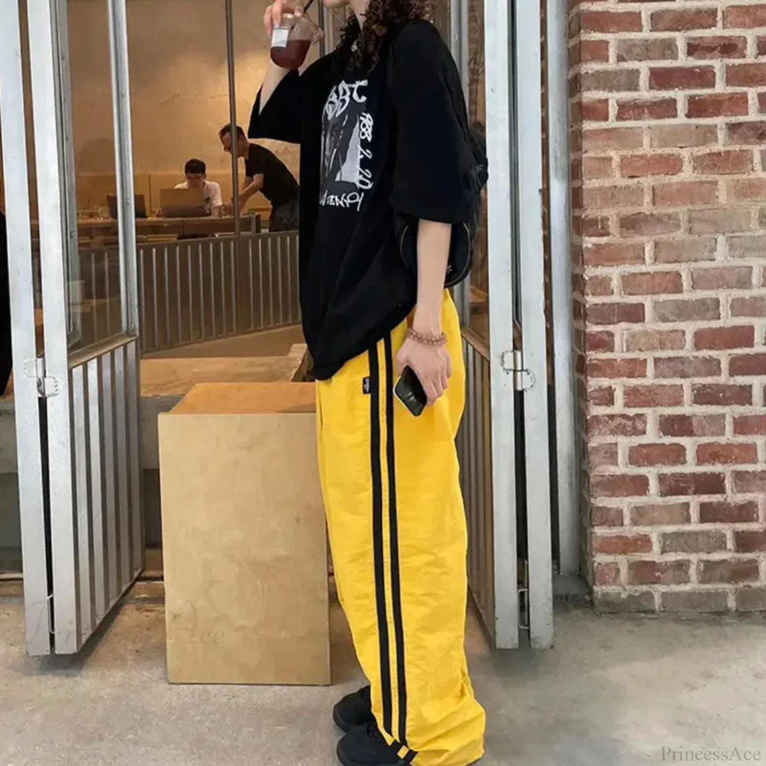 Vintage Striped Oversize Baggy Jogging Pant - Image 3