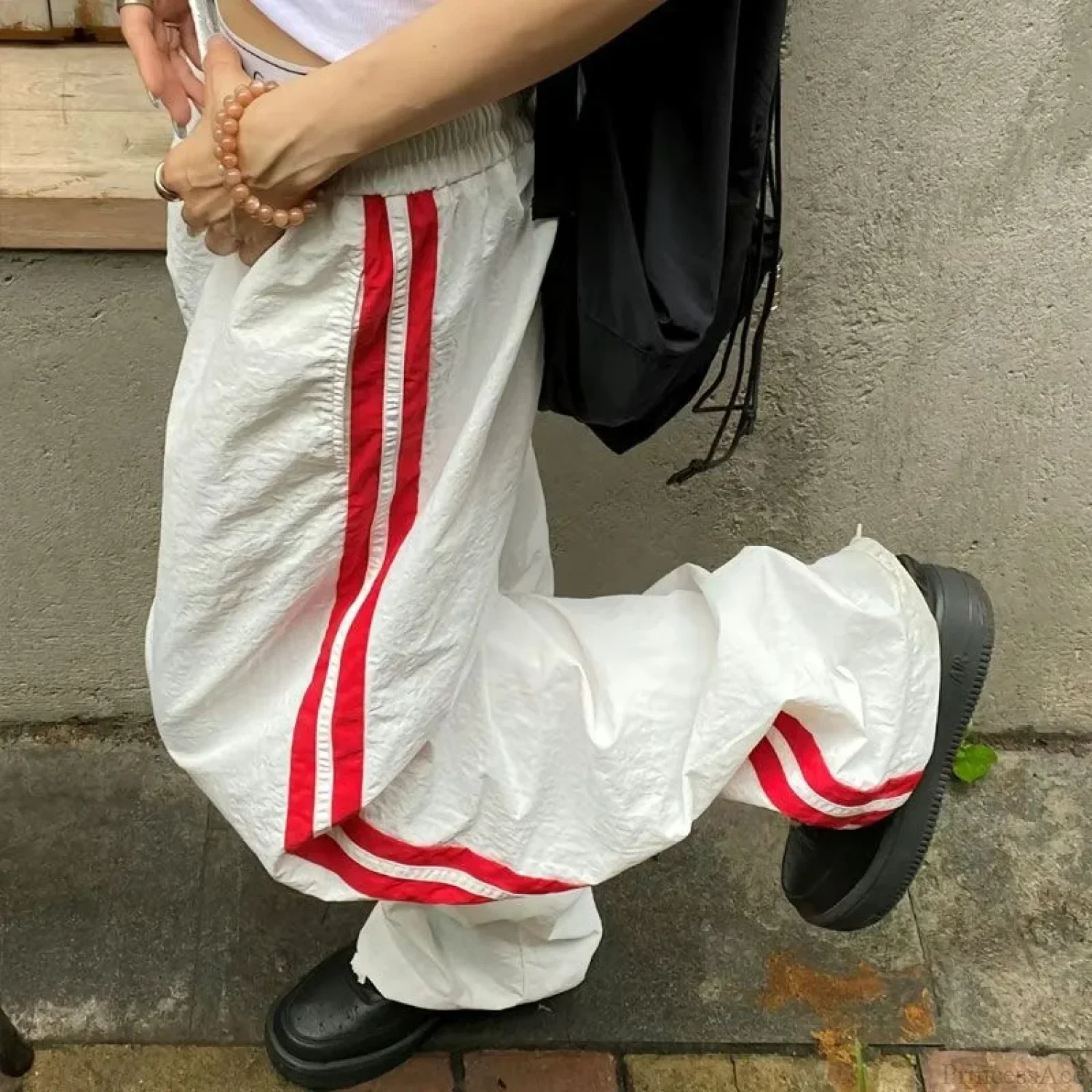 Vintage Striped Oversize Baggy Jogging Pant - Image 7