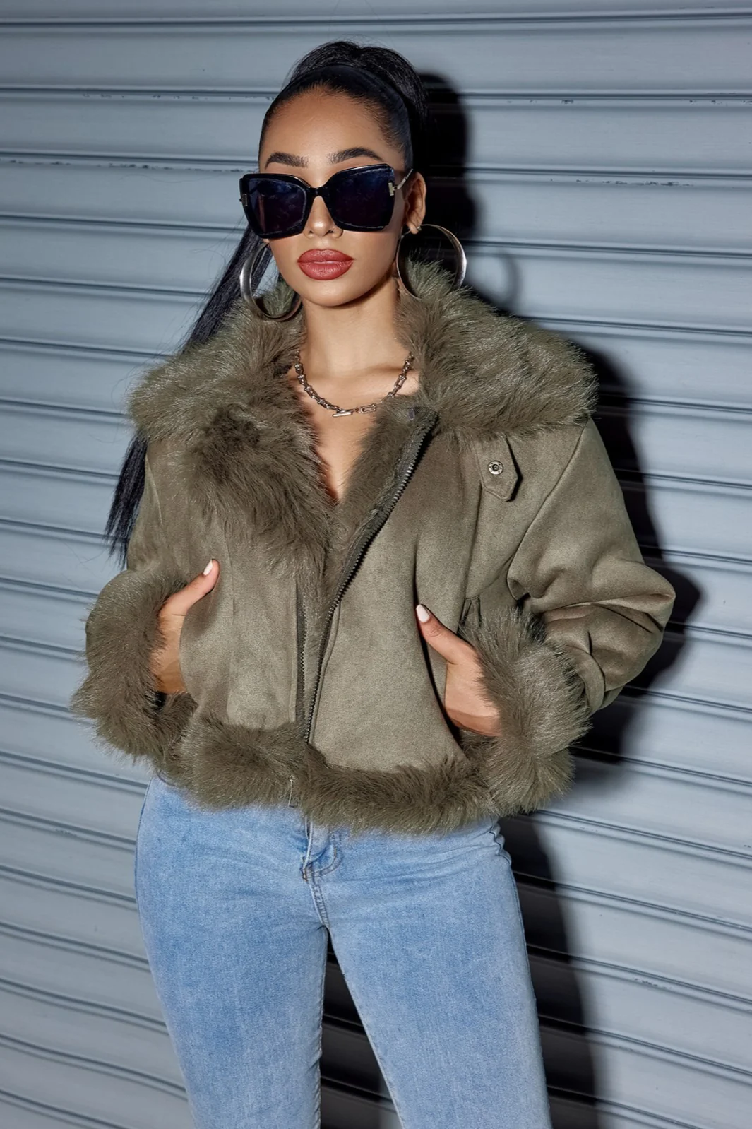 Vintage Suede Short Jacket Jacket