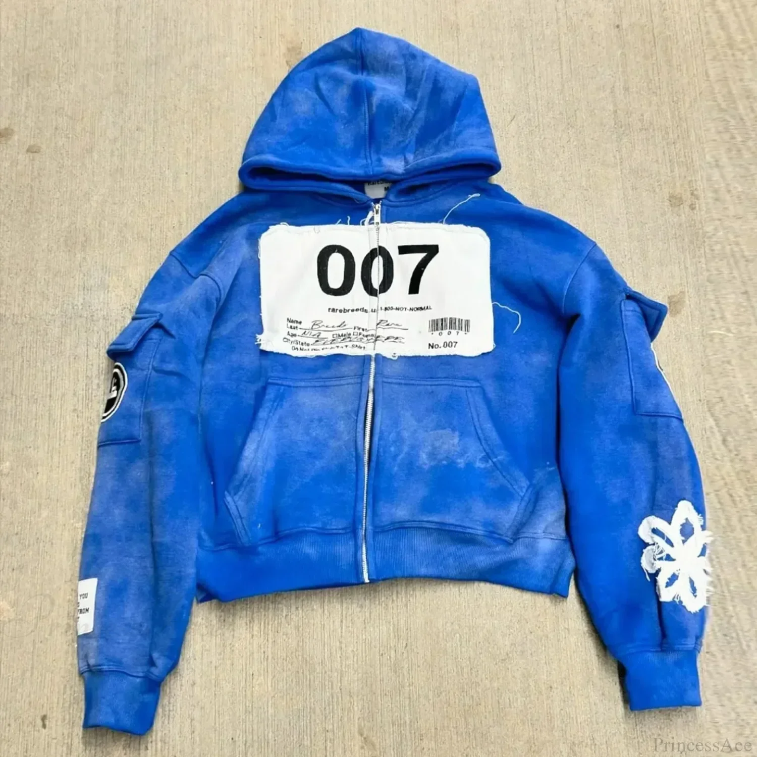 Vintage Wash Zip Up Hoodie - Image 6