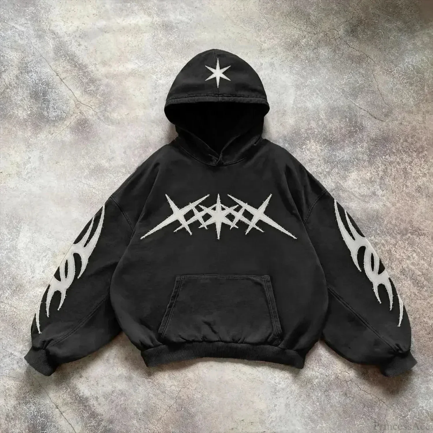 Vintage Y2K Gothic Printed Zipper Hoodie - Image 10