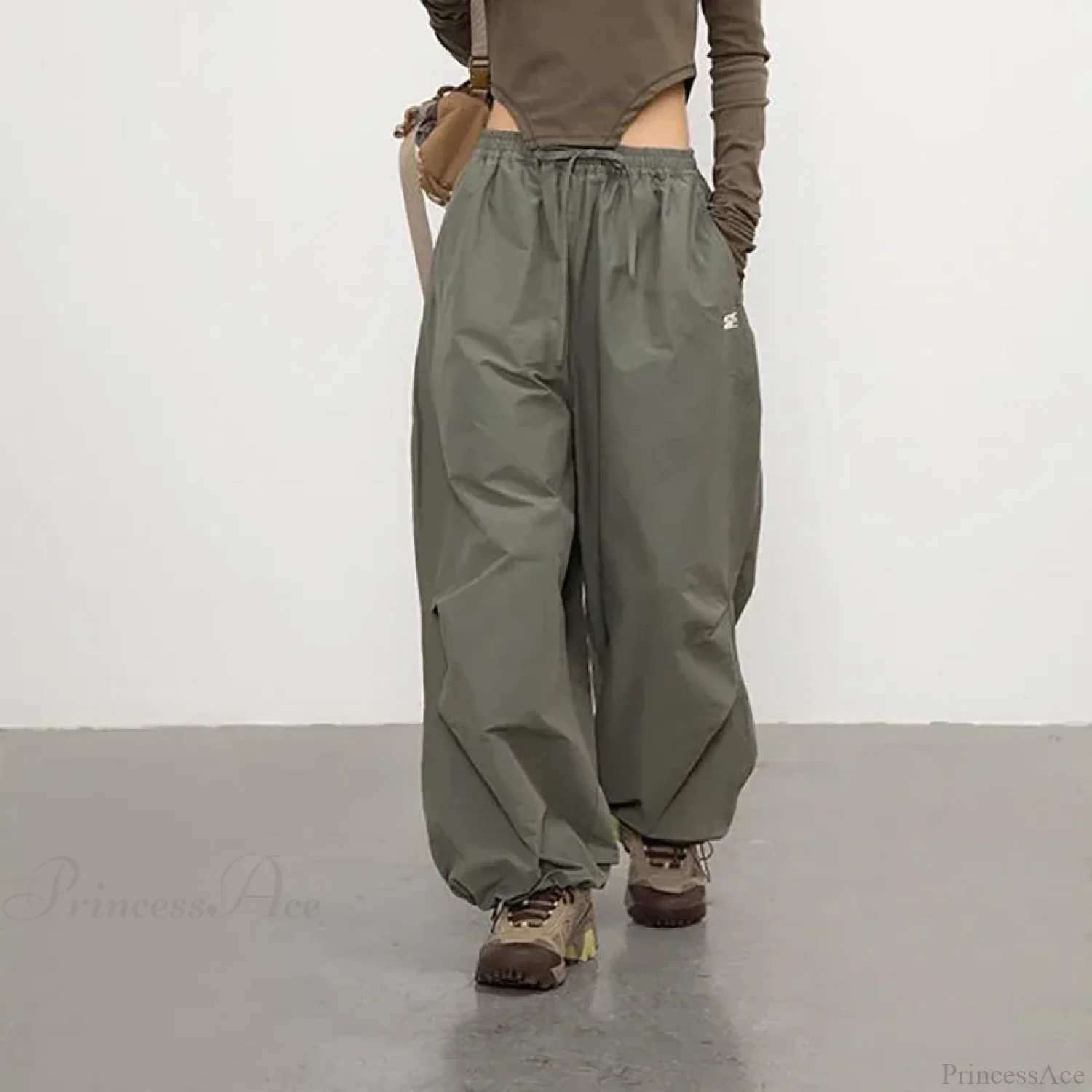 Vintage Y2K Harajuku Parachute Pants - Image 3