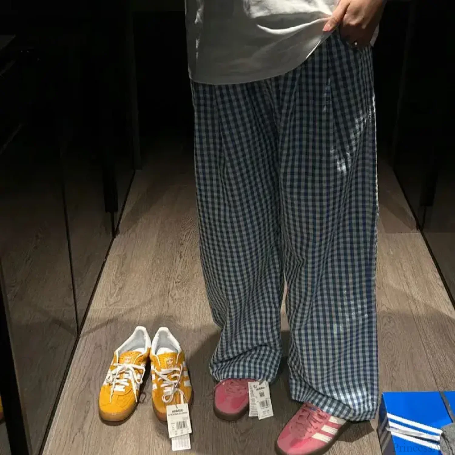 Vintage Y2K Plaid Women Casual Baggy Pants - Image 6