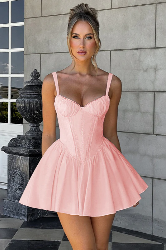 Waist-Cinched Cami Bow Party Dress - Image 8