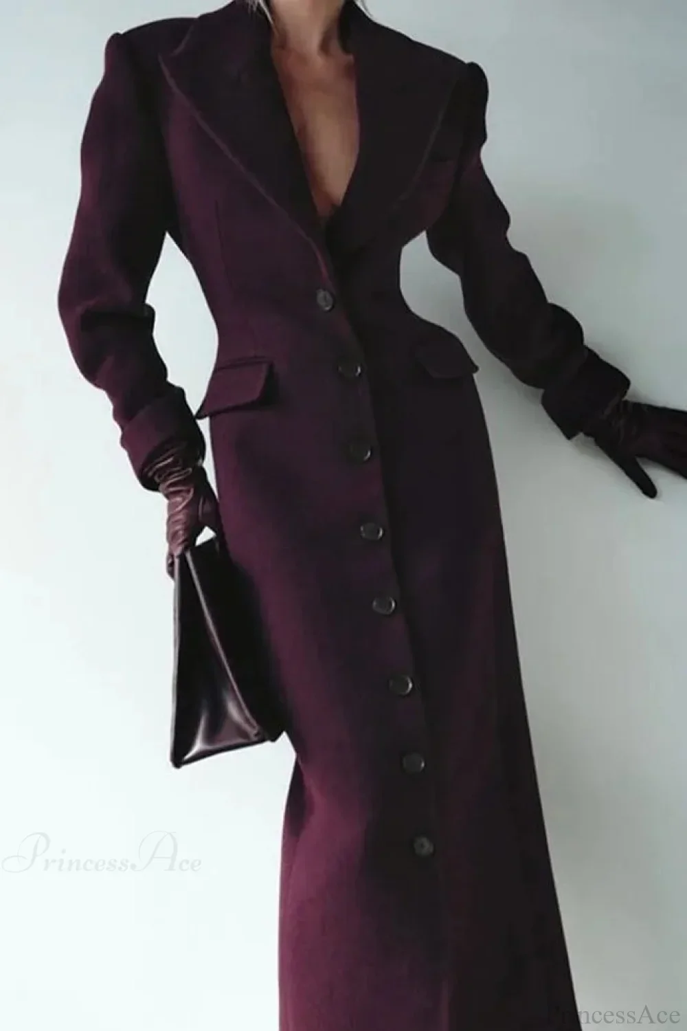 Single-Breasted Wool Coat - Image 7