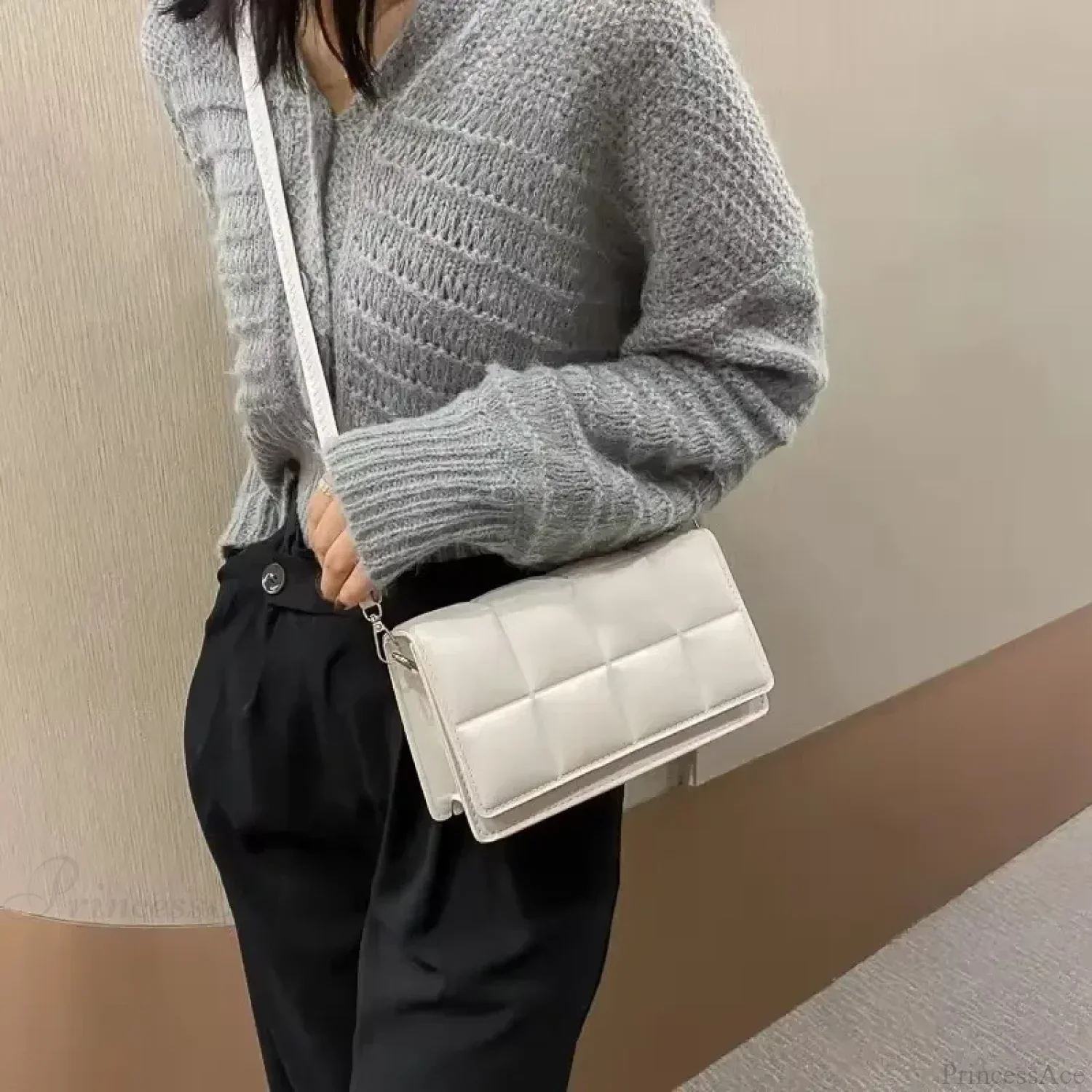 Waterproof PU Leather Large Shoulder Crossbody Bag - Image 3