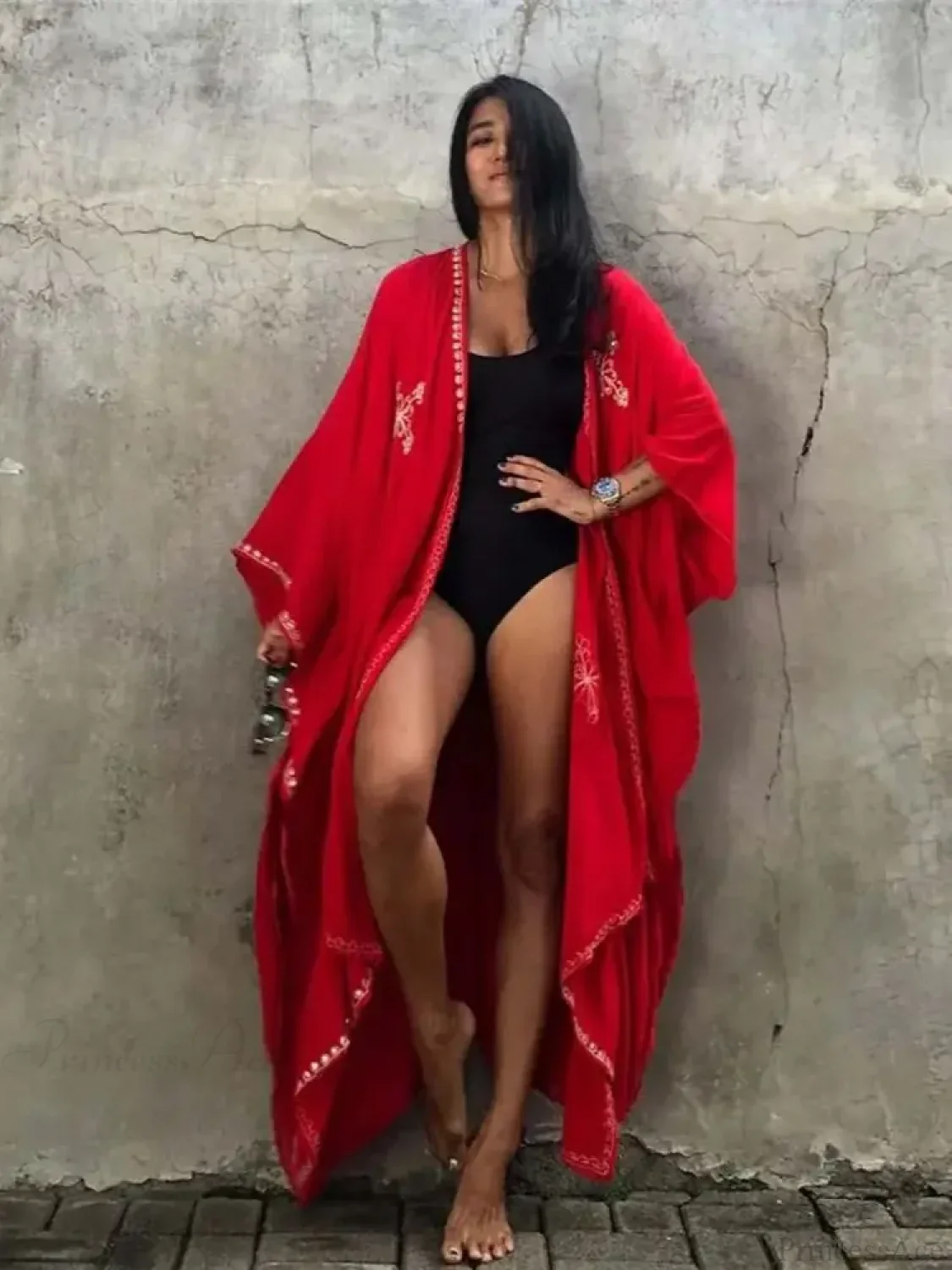 White Crochet Pareos Bikini Cover Up - Image 6