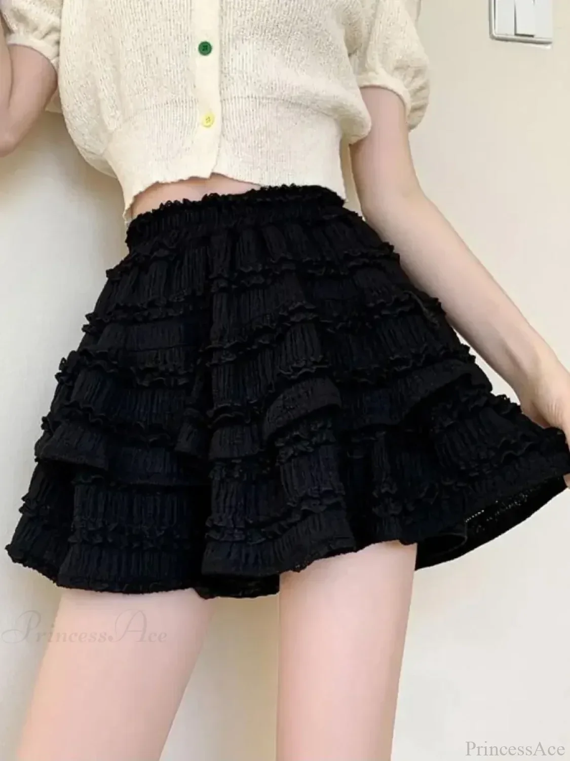 White Lace Spring Cake Skirt - Image 2