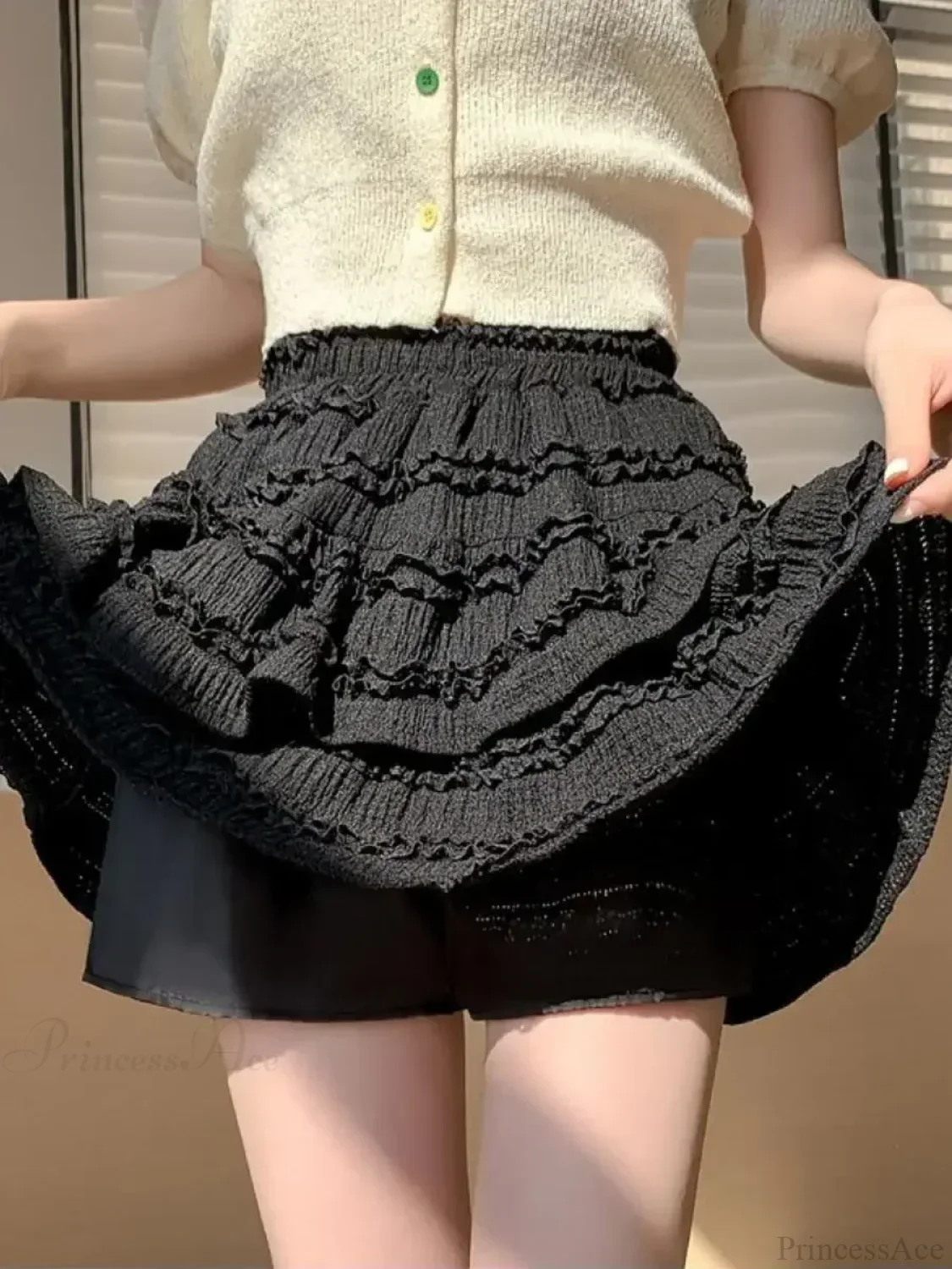 White Lace Spring Cake Skirt - Image 5
