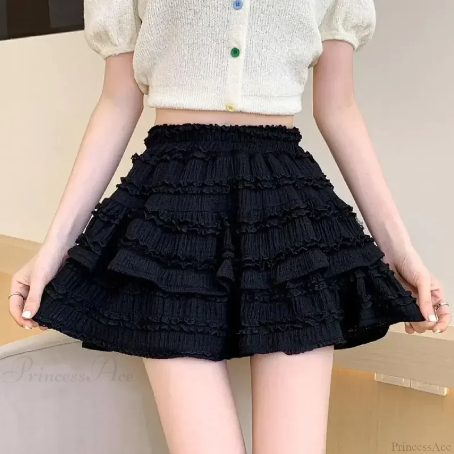 White Lace Spring Cake Skirt - Image 8