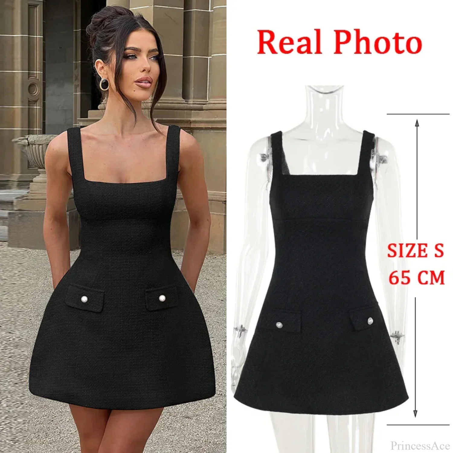 White Pearl Backless Party Dress - Image 5