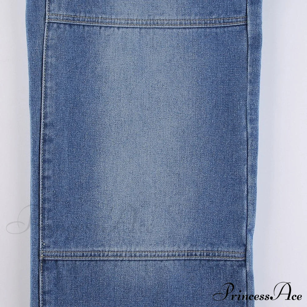 Wide Leg Oversize Y2K Patterned Baggy Winter Cargo Casual Jeans Low Autumn Waist Women's Trousers - Image 15
