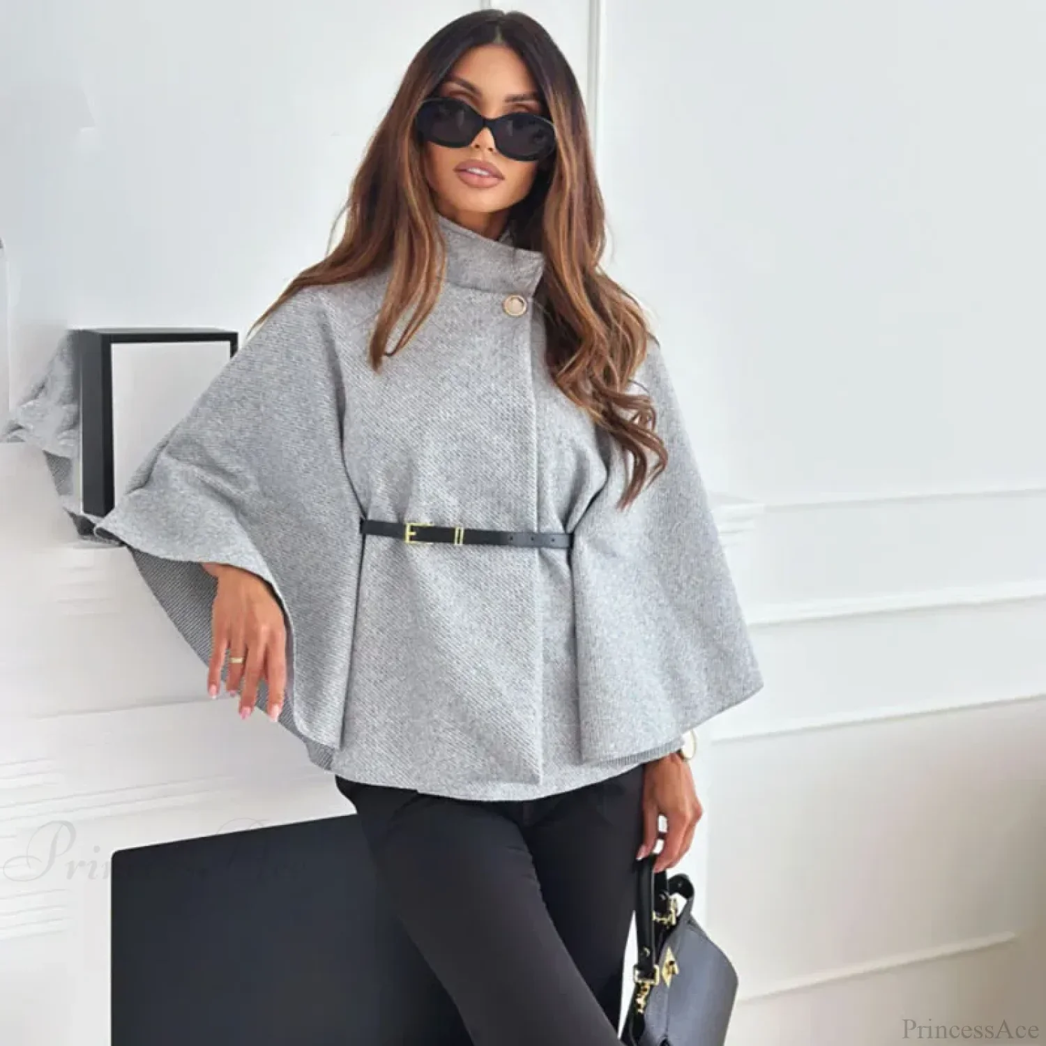 Winter Bat Sleeve Canopy Coat - Image 8