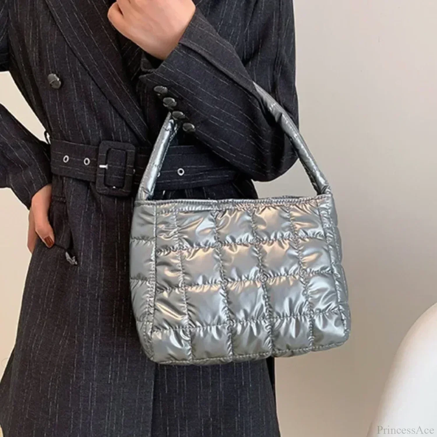 Winter Cotton Casual Tote Shoulder Handbag - Image 4