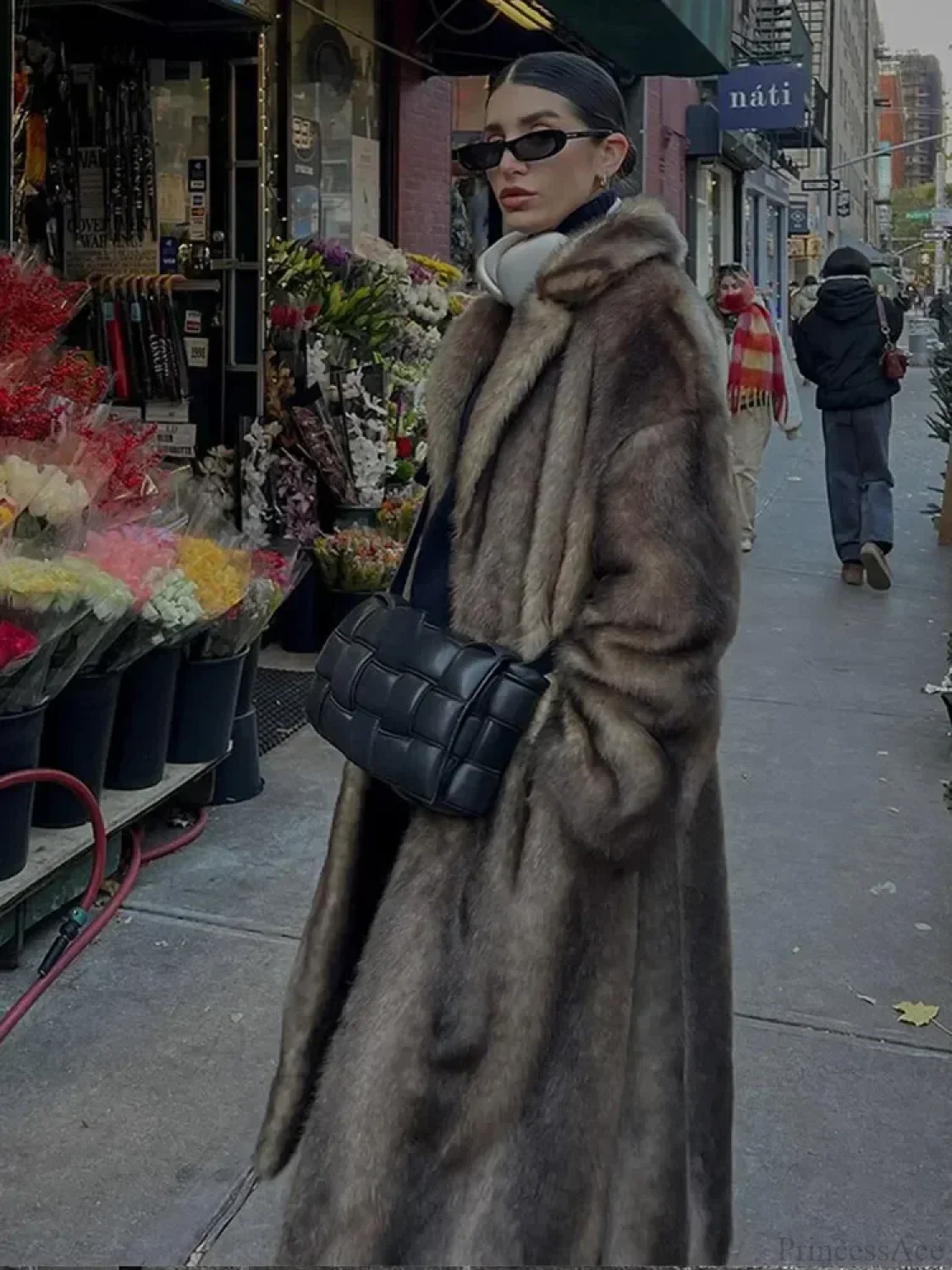Winter Lapel Loose Long Coat - Image 5