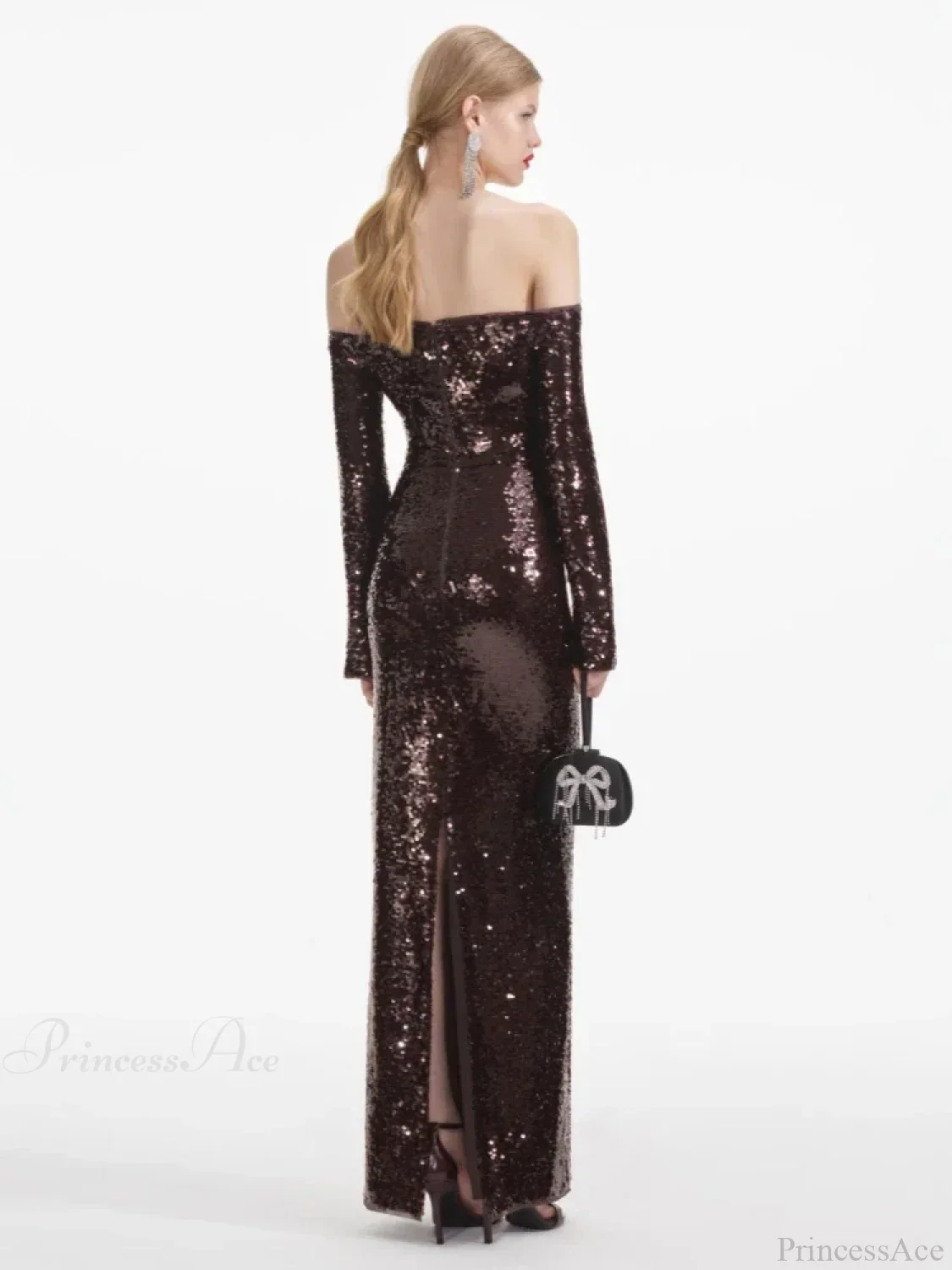 Winter Mesh Patchwork Party Dress - Image 3