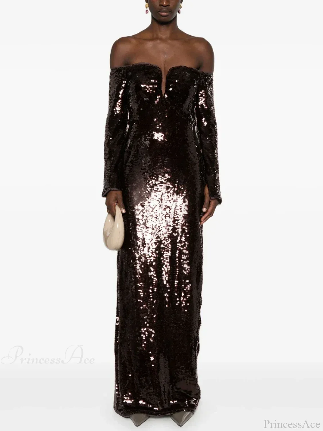 Winter Mesh Patchwork Party Dress - Image 5