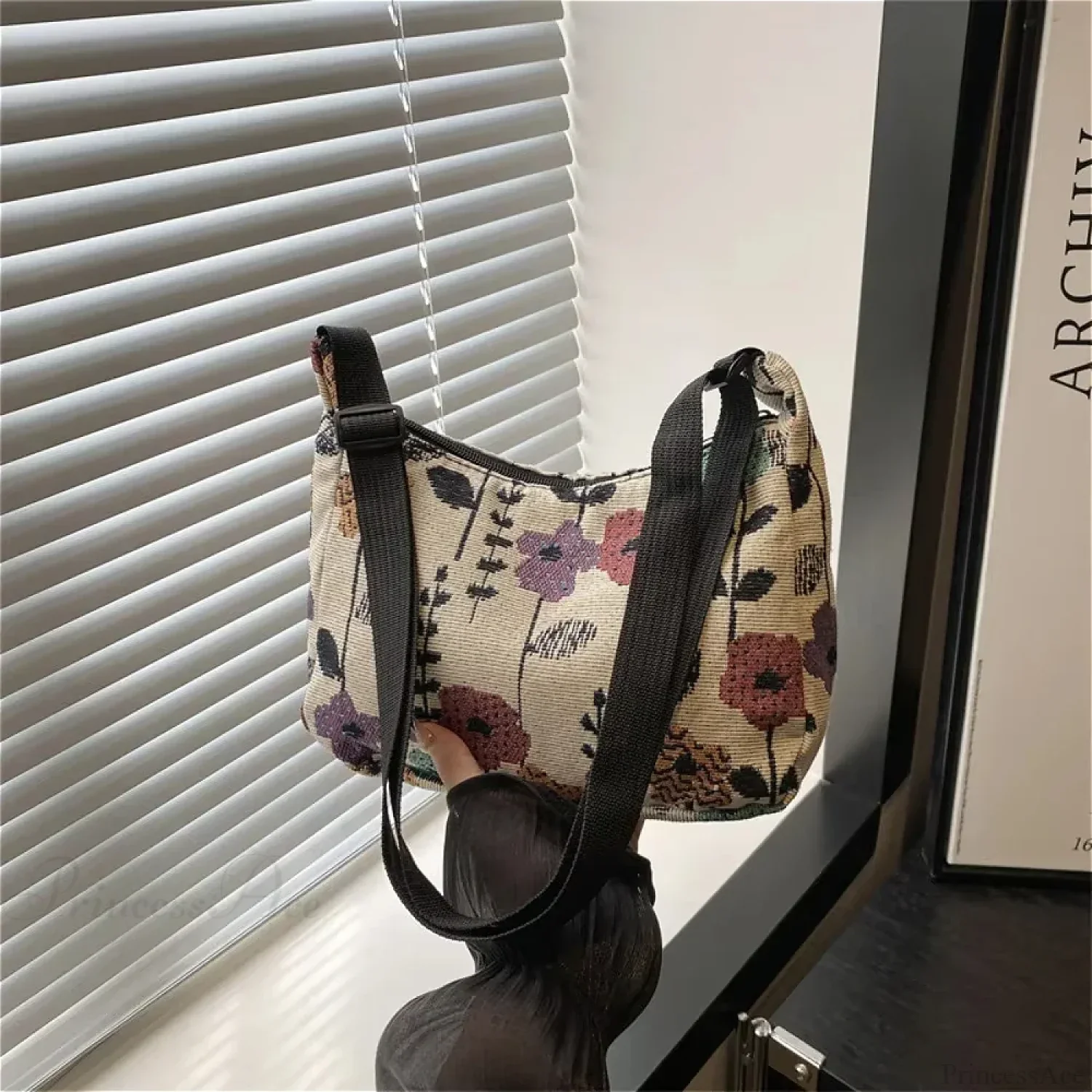 Winter Prints Crescent Cloth Crossbody - Image 6