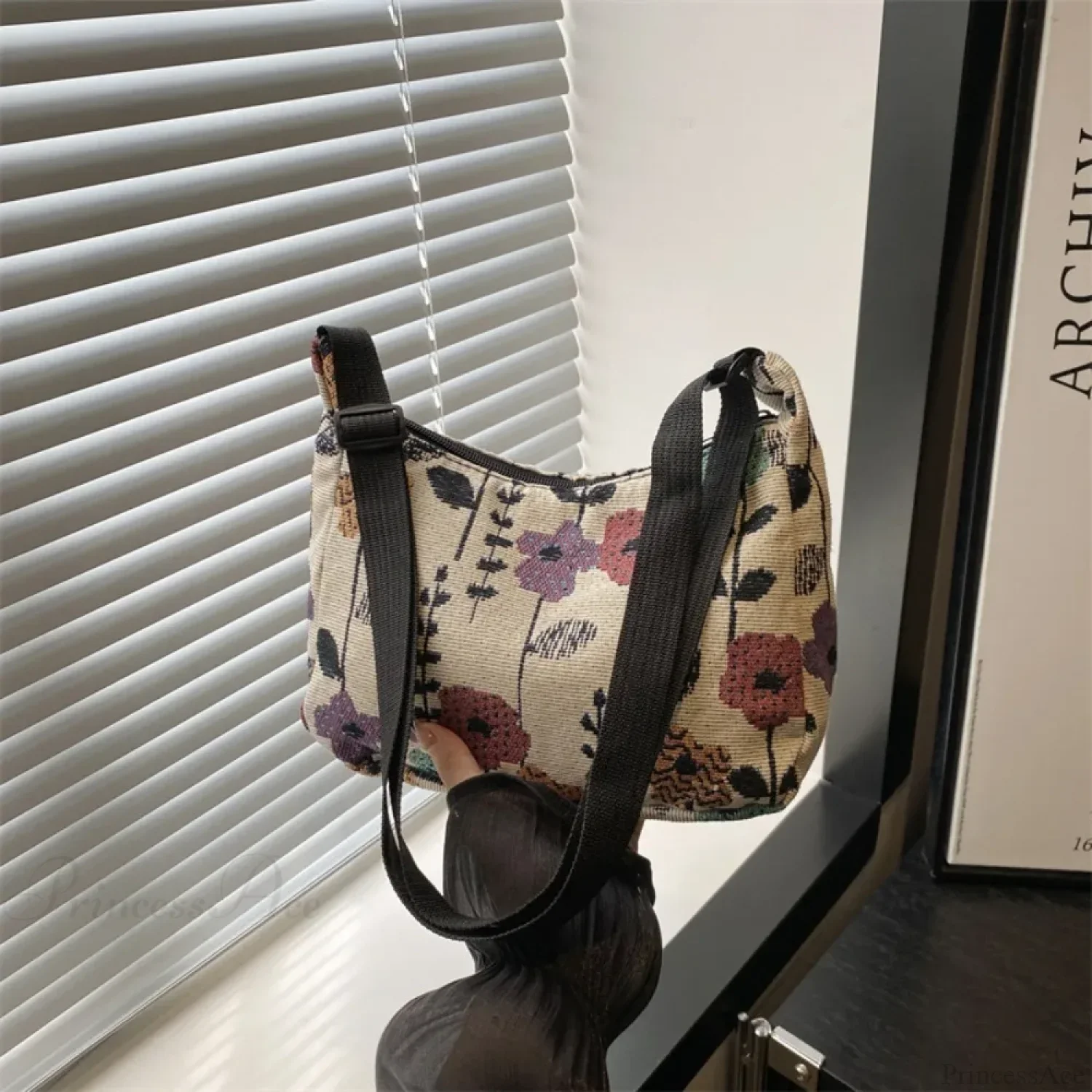 Winter Prints Crescent Cloth Crossbody - Image 8