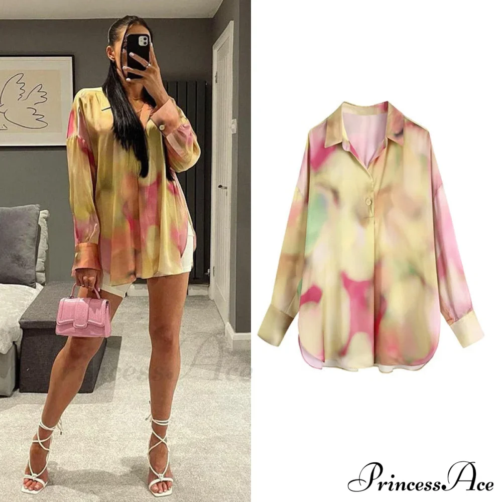with Satin Blouse Design Arm - Long Women's Zebra Top - Image 18
