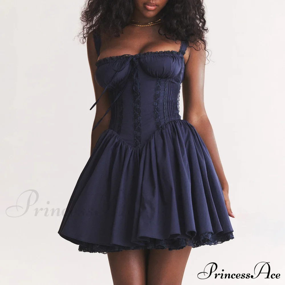 Elegant White Lace Spaghetti Dress - Image 7