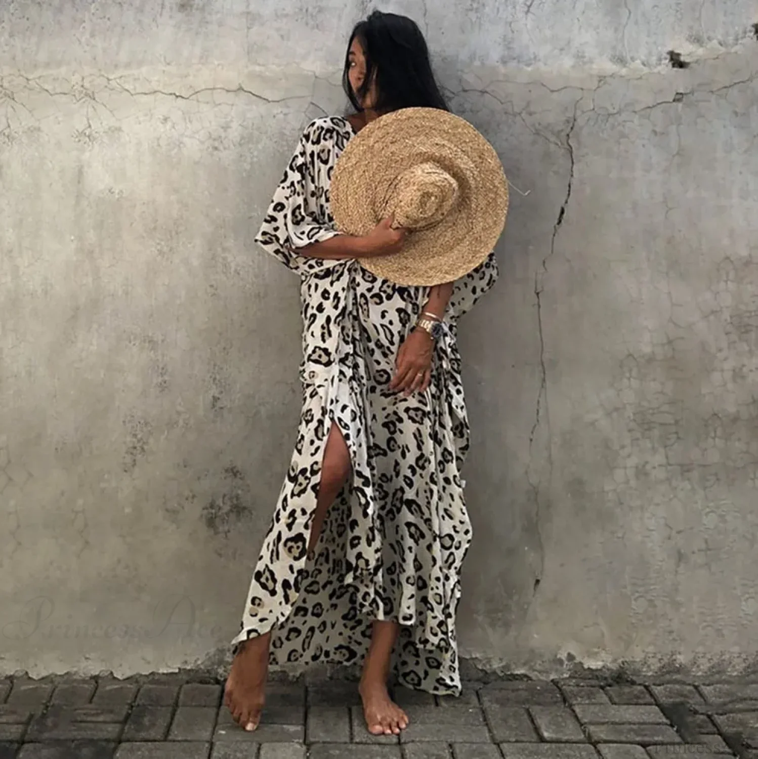 Women Swimsuit Kaftan Tunic Beach Cover Up - Image 2