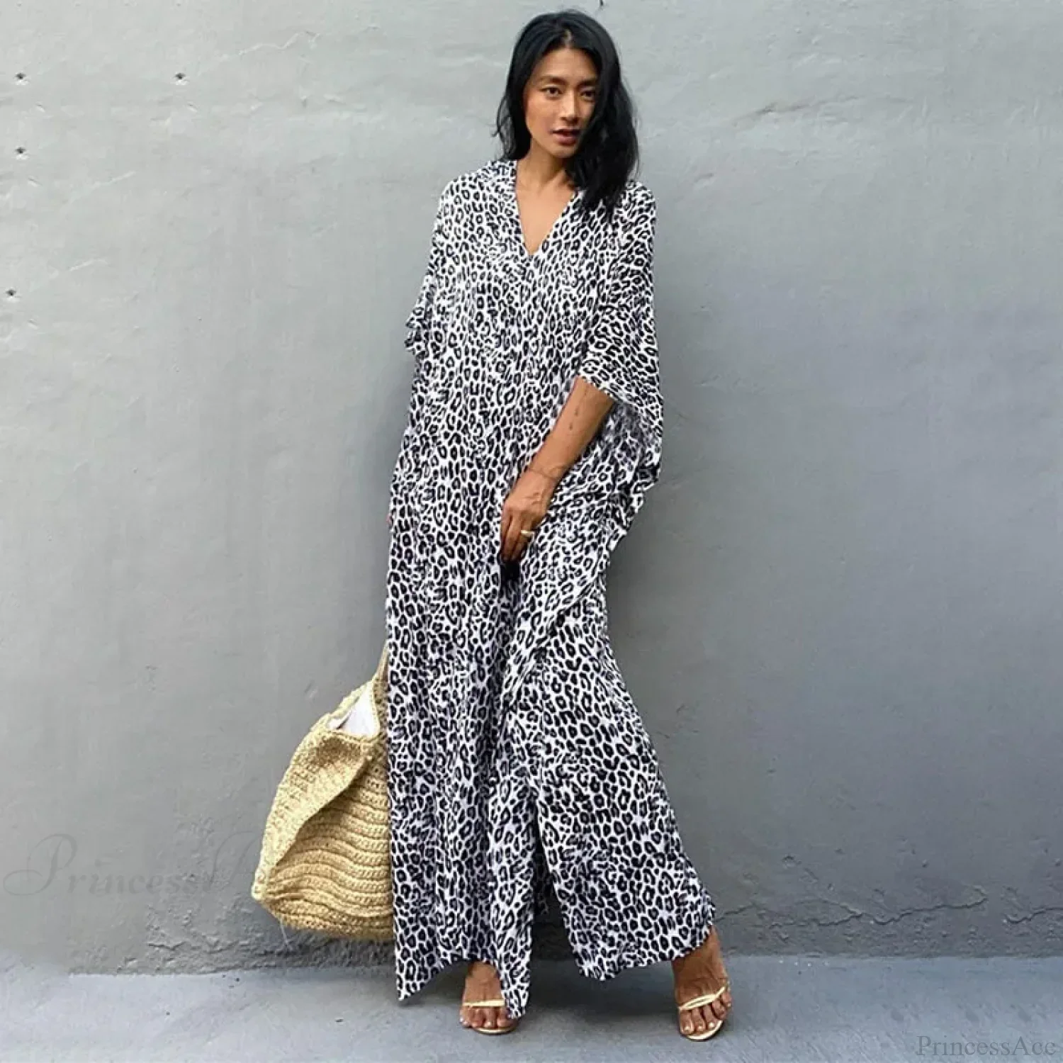 Women Swimsuit Kaftan Tunic Beach Cover Up - Image 6