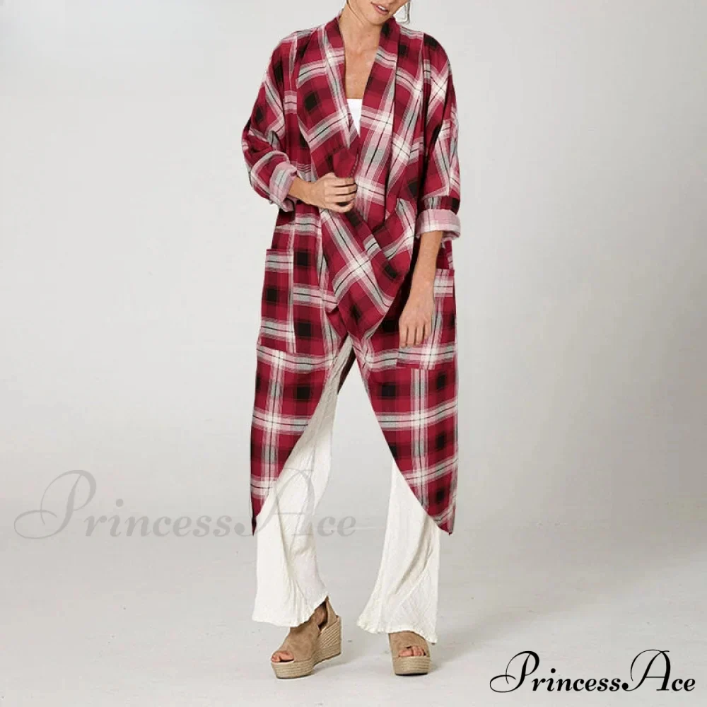 Solid Asymmetrical Cowl Neck Blouse - Image 10
